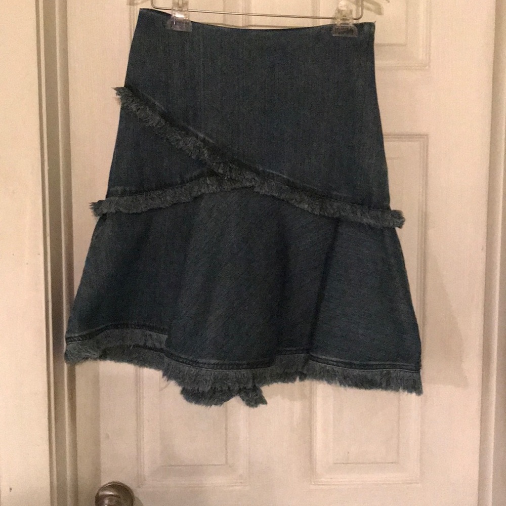 Michael by Michael Kors stone washed denim skirt.